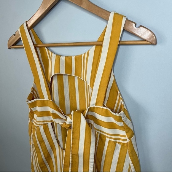 Chinti & Parker Striped Parasol Tie Back Buttercream & Ivory Sleeveless Top Sz 2 - Picture 15 of 16